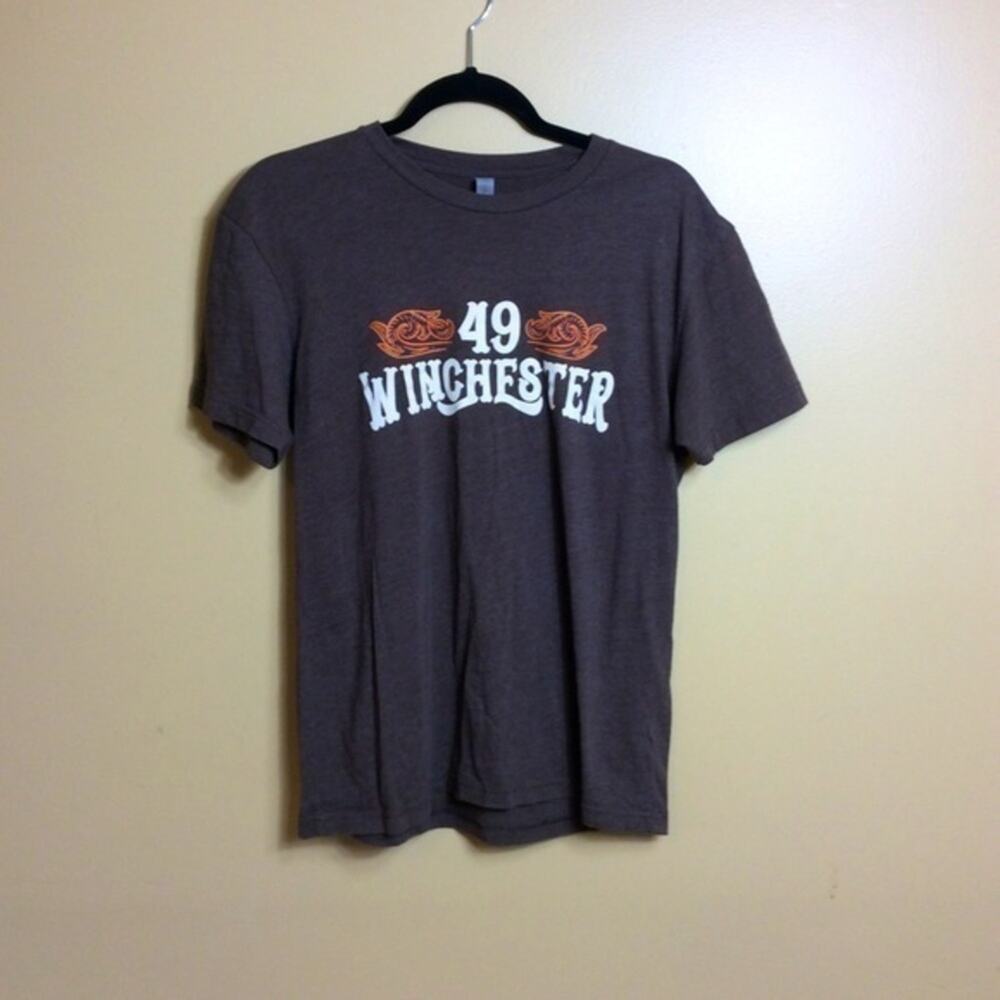 49 Winchester brown spring tour T-shirt. Medium.